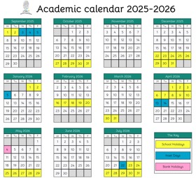 Visual academic calendar 25 26
